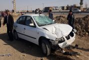 بر اثر برخورد خودرو سواری در قم 2 نفر جان خود را از دست دادند